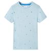 vidaXL T-shirt para crian&ccedil;a azul 140