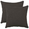 vidaXL Capa almofada 2 pcs HEERLEN Cinzento-Escuro 35 x 35 cm Boucl&eacute;