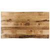 vidaXL Tampo de mesa c/borda viva 120x60x3,8cm mangueira &aacute;spera maci&ccedil;a
