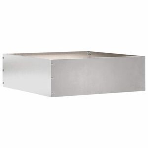 vidaXL Acabamento para Gramado 40 x 40 x 13 cm A&ccedil;o inoxid&aacute;vel Prateado