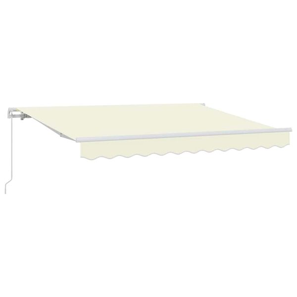 vidaXL Toldo Retr&aacute;til Manual Creme 250 x 200 cm tecido