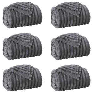 vidaXL Cobertores de Sof&aacute; 6 unid. Cinzento-Escuro 240 x 220 cm 8.76 kg