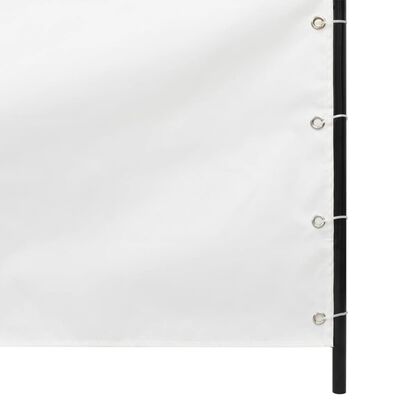 vidaXL Tela de varanda 100x240 cm tecido Oxford branco
