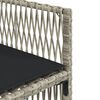 vidaXL 5 pcs conjunto de jantar p/ jardim c/ almofad&otilde;es cinzento claro