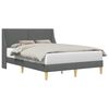 vidaXL Estrutura da Cama Cinzento-Escuro 137 x 190 cm Tecido