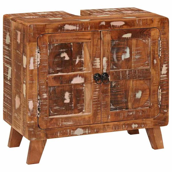 vidaXL Armário de Banheiro com prateleira com armazenamento com porta