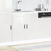 vidaXL Armário base para lavatório "Porto" High Gloss Branco