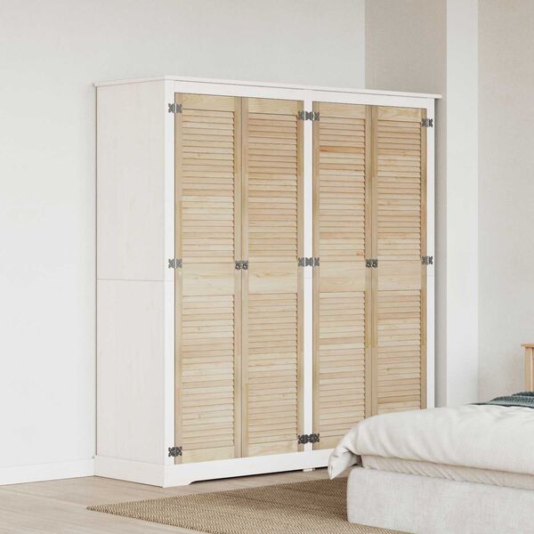 vidaXL Porta de Arm&aacute;rio com porta 4 pcs Natural 140.5 x 2 x 59.5 cm
