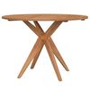 vidaXL Mesa de jardim redonda &Oslash;110x75 cm madeira de ac&aacute;cia maci&ccedil;a