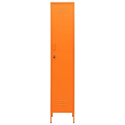 vidaXL Cacifo 35x46x180 cm aço laranja