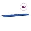 vidaXL Almofad&otilde;es banco jardim 2 pcs 180x50x7cm tecido oxford azul