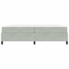vidaXL Estrutura da Cama Cinzento-claro 200 x 200 cm tecido