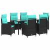 vidaXL Conjunto de Jantar para Jardim 7 unid.