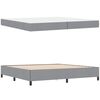 vidaXL Cama Box Cinzento-claro 200 x 200 cm tecido