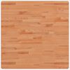 vidaXL Tampo de mesa quadrado 80x80x1,5 cm madeira de faia maci&ccedil;a
