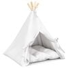 vidaXL Teepee para animais de estima&ccedil;&atilde;o com colch&atilde;o 50 x 50 x 60 cm