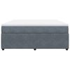 vidaXL Cama com molas/colch&atilde;o 180x200 cm veludo cinzento-escuro