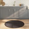 vidaXL Tapete redondo 100 cm bambu castanho-escuro