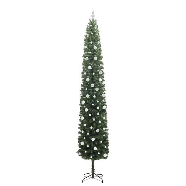 vidaXL &Aacute;rvore de Natal Artificial Verde 300 cm PVC e A&ccedil;o e Pl&aacute;stico