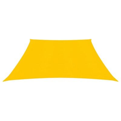 vidaXL Para-sol estilo vela 160 g/m² 3/4x2 m PEAD amarelo