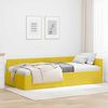 vidaXL Estrutura de Cama de Canto Amarelo 80 cm x 200 cm Veludo