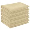 vidaXL Toalha de Mesa 5 unid. Redondo Branco Creme &Oslash; 160 cm