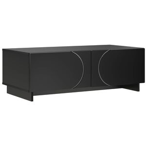 vidaXL Mesa de centro Preto 102 x 50,5 x 35 cm Derivados de Madeira