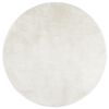 vidaXL Tapete de pelo curto OVIEDO &Oslash; 200 cm creme