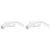 vidaXL Candeeiros parede LED exterior c/ sensor 2 pcs alum&iacute;nio branco