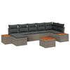 vidaXL Conjunto de Sof&aacute; de Jardim 8 unid. 7-N&uacute;mero de lugares Cinzeto