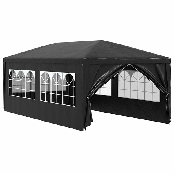 vidaXL Tenda para festas 3x6 m antracite