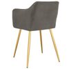 vidaXL Cadeiras de jantar 2 pcs veludo cinzento-escuro