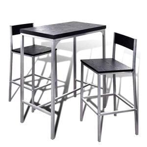 vidaXL Conjunto de mesa de balc&atilde;o para pequeno-almo&ccedil;o