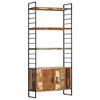 vidaXL Estante c/ 4 prateleiras 80x30x180 cm madeira recuperada maci&ccedil;a