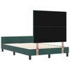vidaXL Cama Box com cabeceira Verde Escuro 120 x 190 cm Veludo