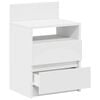 vidaXL Mesas de cabeceira 2 pcs com 2 gavetas 40x33x60 cm branco