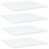 vidaXL Prateleiras para estante 4 pcs 40x40x1,5cm contraplacado branco