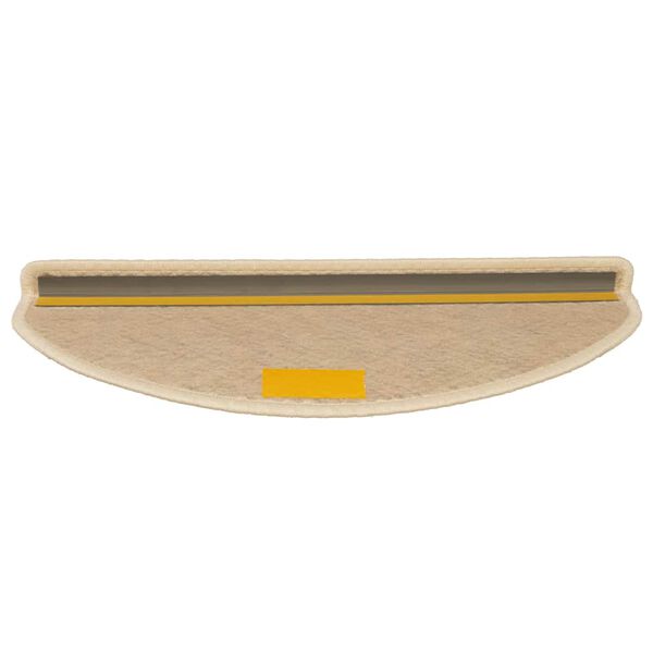 vidaXL Tapetes escada adesivos aspeto sisal 30 pcs 65x21x4 cm berbere