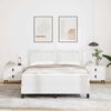 vidaXL Cama Box com colch&atilde;o Branco 160 x 200 cm Couro sint&eacute;tico