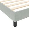 vidaXL Cama Box com cabeceira Cinzento-claro 100 x 200 cm Veludo