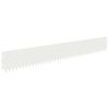 vidaXL Acabamento para Gramado 30 pcs 103 x 15 cm A&ccedil;o Branco