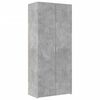 vidaXL Arm&aacute;rio alto 80x42,5x185 cm deriv. de madeira cinza cimento