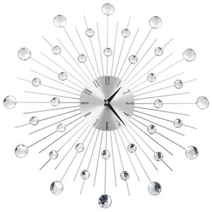 vidaXL Rel&oacute;gio de parede com movimento quartzo design moderno 50 cm