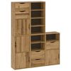vidaXL M&oacute;veis de apoio 5 pcs ODDA 40x24x79 cm pinho de madeira maci&ccedil;a