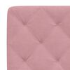 vidaXL Almofad&atilde;o de cabeceira 90 cm veludo rosa