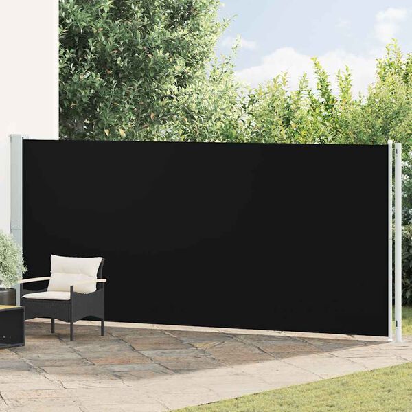 vidaXL Toldo lateral retr&aacute;til de p&aacute;tio 180x600 cm preto