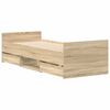 vidaXL Estrutura cama c/ painéis de cabeceira e pés carvalho sonoma