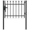 vidaXL Port&atilde;o de Cerca BOXTEL 103 x 124,5 cm A&ccedil;o revestido a p&oacute;
