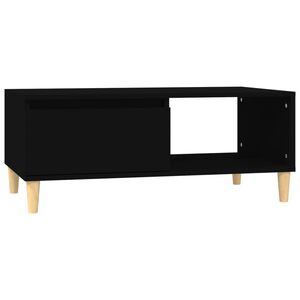 vidaXL Mesa de centro 90x50x36,5 cm derivados de madeira preto