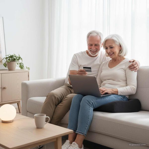 vidaXL Almofada assento Liso Preto